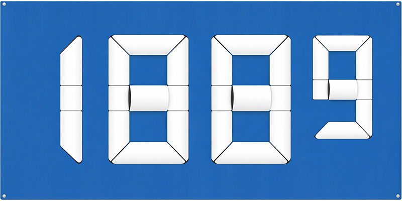 Mechanical 7-segment display